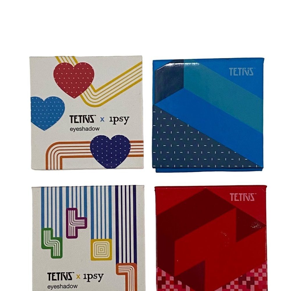 Tetris x Ipsy Eyeshadow in Top Out & Game Night Blue Gold - Lot of 2 Sample Size